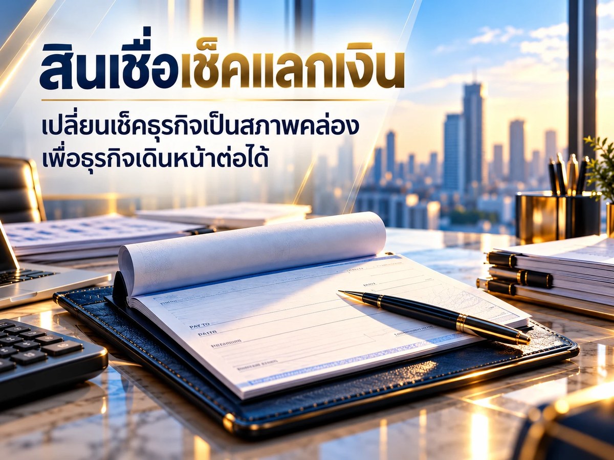 สินเชื่อเช็คแลกเงิน รายเดือน